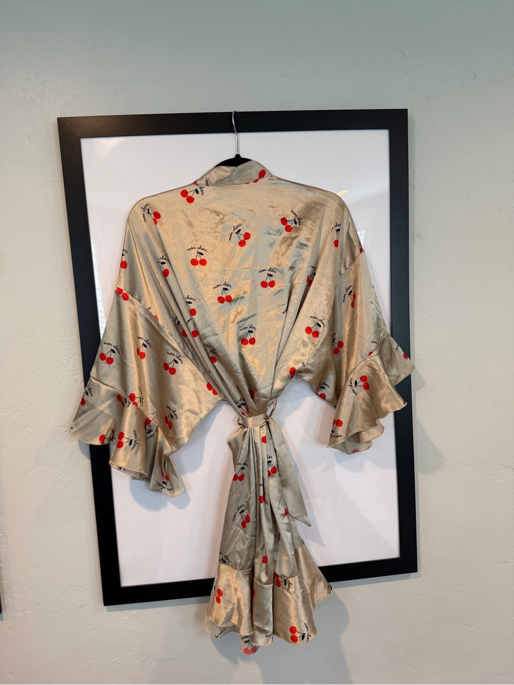 Mon Cheri Cherry Print Robe - Picture 2 of 5